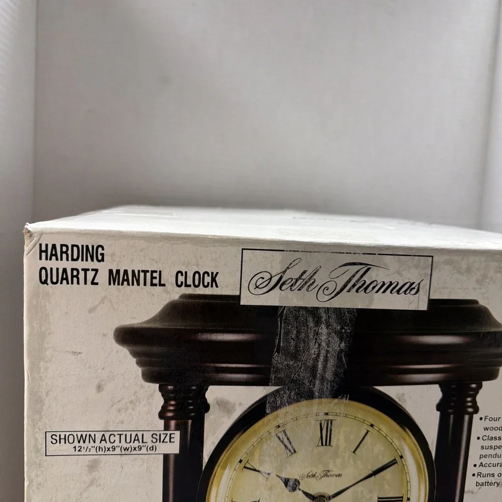 NEW IN BOX SETH THOMAS HARDING TABLE/MANTEL CLOCK MCH-1623  READ & SEE PICTURES